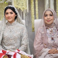 Makeup tipis dan natural membuat wajahnya terlihat  makin ayu. Sapuan blush on dengan tone warna hangat pada pipi menambah kesan segar. Foto: Rusman -Tim Media Pernikahan Kaesang-Erina