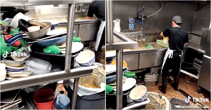 Viral Potret Dapur Restoran Mirip Kapal Pecah, Netizen Merasa Miris