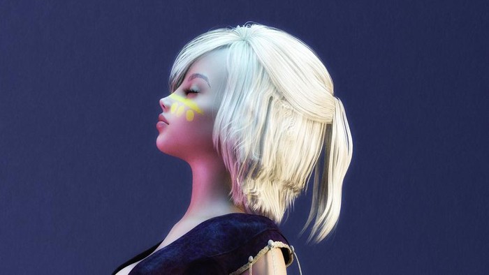 Ilustrasi avatar AI
