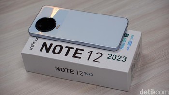 Harga Infinix Note 12 2023 di Indonesia Rp 2.649.000 untuk versi 8/128 GB dan Rp 2.849.000 untuk model 8/246 GB . Foto: Adi Fida Rahman/detikINET