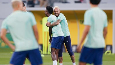 Potret Neymar Cs Latihan Jelang Duel Lawan Kroasia di Perempatfinal