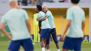 Potret Neymar Cs Latihan Jelang Duel Lawan Kroasia di Perempatfinal