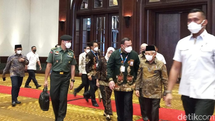 Hadiri Peringatan Hakordia, Ma'ruf Amin Tiba di Hotel Bidakara Jaksel