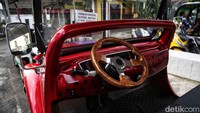Mobil listrik buatan Universitas Gajah Mada (UGM) ini disiagakan untuk rangkaian acara siraman Erina Gudono.