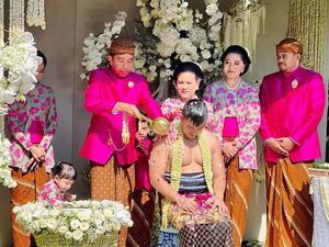 Momen Presiden Jokowi hingga Gibran Guyur Kaesang dengan Air Kembang
