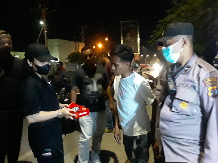 Pihak kepolisian resor Kupang Kota saat menggelar Operasi Pekat 2022