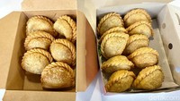 Kini penjual pastel banyak yang metawarkan dengan harga mahal. Seperti dua merek pastel seharga Rp 17.000 dan Rp 8.000. Foto: detikFood / Yenny Mustika Sari
