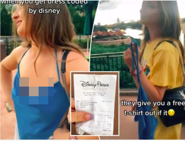 Pengunjung Disneyland tertalu seksi