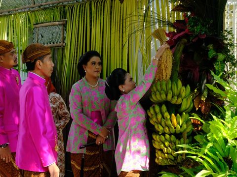 Presiden Jokowi Pasang Bleketepe, Solo, Jumat (9/12/2022).