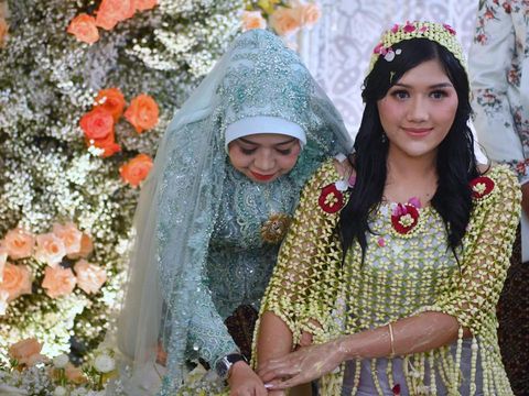 Siraman Erina Gudono, Sleman, Jumat (9/12/2022).