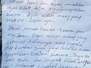 Akhir Hidup Pekerja Toko Bangunan dengan Surat Wasiat Permintaan Maaf