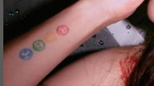 Contoh tato simpel para artis.