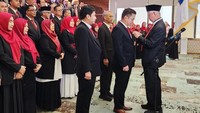 Pelantikan Dewan Pengurus Pusat Asosiasi Dosen Indonesia (ADI) berlangsung di Auditorium Bank Syariah Indonesia.