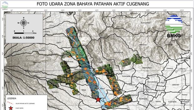 Sesar Cugenang disebut menjadi penyebab gempa di Cianjur, Jawa Barat, 21 November 2022. Hal tersebut disampaikan oleh pihak BMKG.