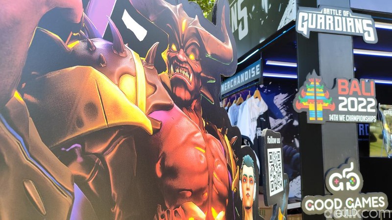 Indonesia Esports Summit 2022, tak hanya menampilkan kejuaraan IESF Bali 2022. Tapi juga menyuguhkan hiburan lain, seperti hadirnya booth Battle of Guardian.