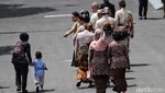 Jokowi dan Keluarga Tiba di Lokasi Akad Nikah Kaesang-Erina