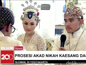 Erina Gudono Pakai Kebaya Biyan & Alis bak Tanduk Rusa Saat Dinikahi Kaesang