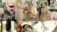 Sang Ibunda langsung menyuapkan rujak degan itu kepada Kaesang dan Erina. Suapan itu ia lakukan kepada mereka satu per satu. Foto: YouTube Presiden Jokowi