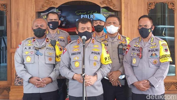Kapolda Jawa Tengah (Jateng), Irjen Ahmad Luthfi saat konferensi pers di Mapolresta Solo, Sabtu (10/12/2022).