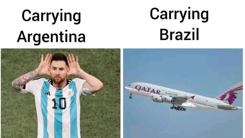 Meme Argentina Kalahkan Belanda di Piala Dunia 2022