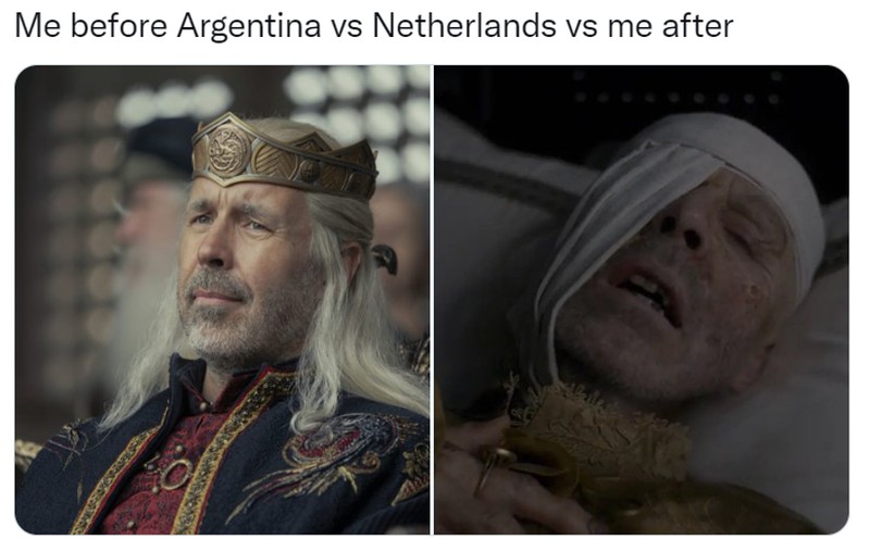 Meme Argentina Kalahkan Belanda di Piala Dunia 2022