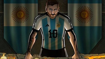 Ayo Messi! Dua laga lagi untuk meraih juara Piala Dunia 2022. Foto: (Twitter)