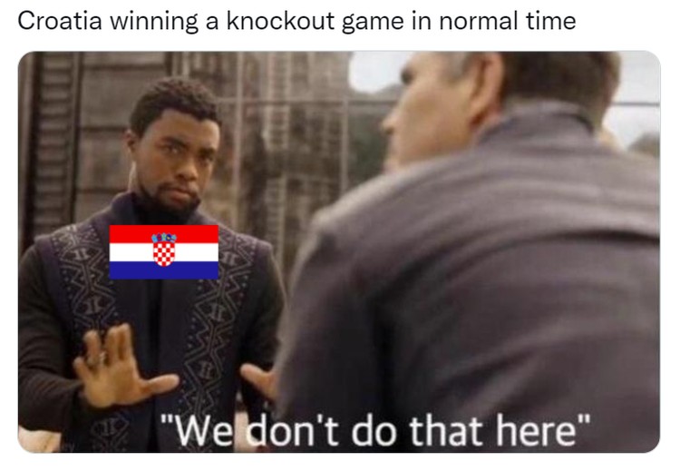 Meme Kroasia Kalahkan Brasil di Piala Dunia 2022