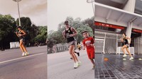 Ia gemar melakukan olahraga lari di kawasan Gelora Bung Karno. Tak hanya itu, Nia juga mengimbangi dengan olahraga indoor seperti nge-gym dan workout. (Foto: Instagram @ramadhaniabakrie)
