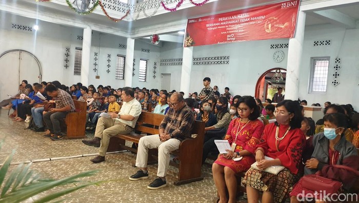 Perayaan natal yang digelar oleh BNI di Medan