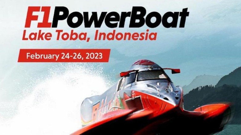 Poster event F1 PowerBoat di Danau Toba. (Foto: Istimewa)