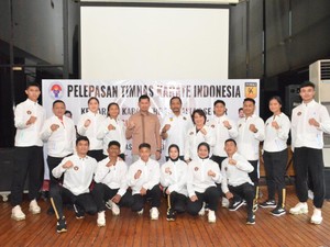 PB FORKI Lepas Kontingen Indonesia ke Kejuaraan Asia Karate di Uzbekistan