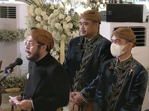 Jadi Perwakilan Keluarga, Anwar Usman Sambut Tamu Tasyakuran Kaesang-Erina