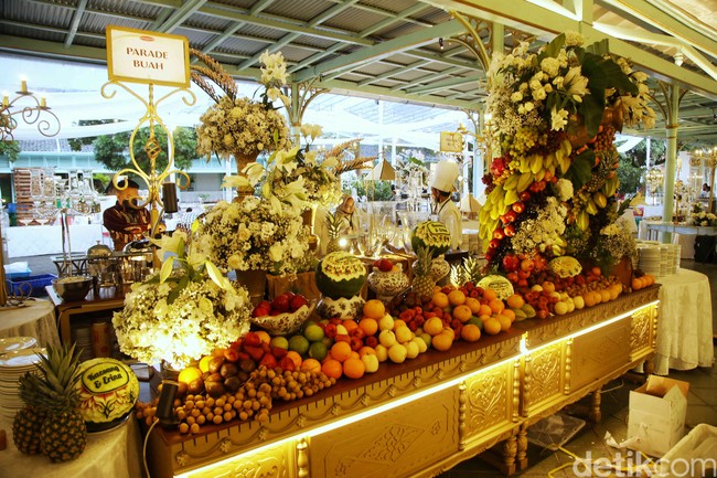 Penampilan stan makanan pun maksimal dengan penataan yang apik. (Foto: Pradita Utama/detikcom)