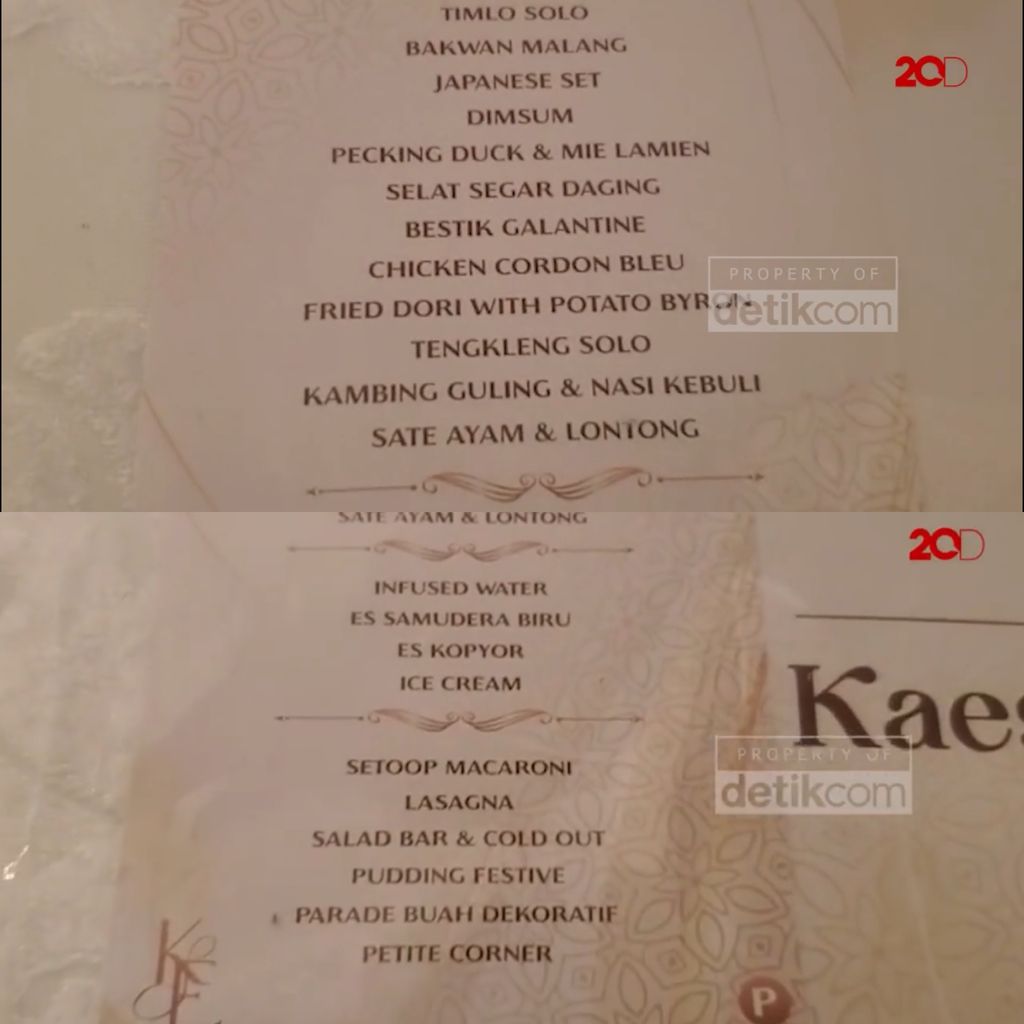 fakta kuliner pernikahan Kaesang dan Erina, mulai dari menu hingga tradisi adat yang dilakukan