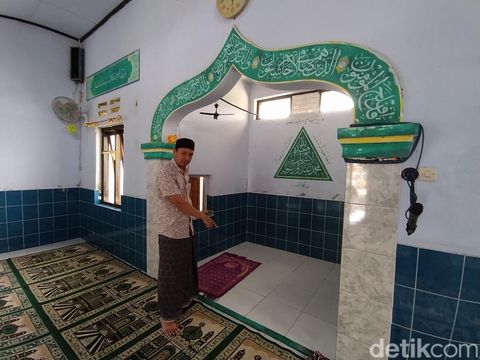 Masjid Al-Mahfudz, Dusun Krandan, Desa Kebonrejo, Kecamatan Salaman, Kabupaten Magelang, yang viral terjadi perusakan. Foto diambil Minggu (11/12/2022).