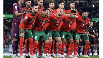 Maroko menjelma menjadi tim terhebat dalam sejarah Afrika. Foto: Twitter