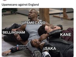 Meme Inggris Dibekuk Prancis, Wasit Diamuk Netizen