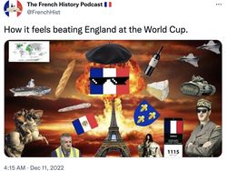 Meme Inggris Dibekuk Prancis, Wasit Diamuk Netizen