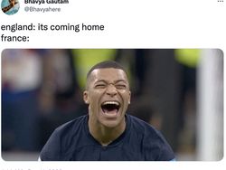 Meme Inggris Dibekuk Prancis, Wasit Diamuk Netizen