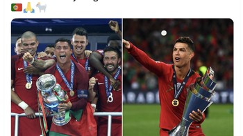 Portugal bukan siapa-siapa di sepakbola internasional sebelum dia datang. Dia memenangkan trofi dan mengubah sejarah Poerugal. Terima kasih untuk segalanya Cristiano Ronaldo, tulis akun ini. Foto: Twitter