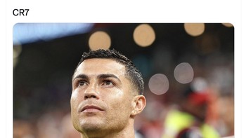 Selamat tinggal, Ronaldo, terima kasih untuk segala kenangan, yang terhebat sepanjang masa, ungkap netizen ini. Foto: Twitter