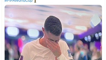 Kehilangan anaknya, dicadangkan MU, kehilangan posisinya, merasa tidak dihormati, bermain Europa League untuk pertama kali, bertengkar dengan manajer, didepak klub, dicadangkan Portugal, kalah Piala Dunia. Sangat berat untuk Ronaldo, tulis akun ini. Foto: Twitter