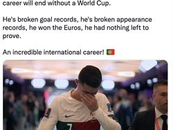 Ronaldo Menangis Piala Dunia Berakhir Tragis