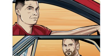 Portugal harus pulang lebih dulu dan Argentina melaju sampai semifinal. Foto: Twitter