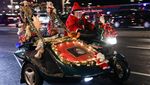 Ratusan Biker di Berlin Konvoi Pakai Kostum Sinterklas