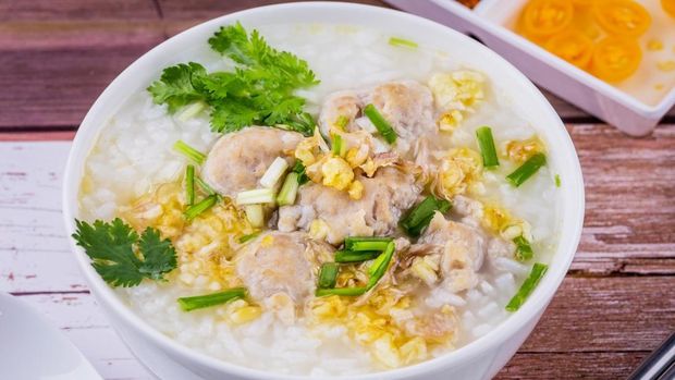 Resep Bubur Ayam Bawang Putih