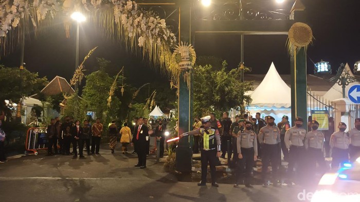 Suasana Puro Mangkunegaran, Minggu (11/12/2022) malam.
