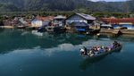 Perahu Satu-satunya Transportasi di Pulau Bacan