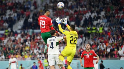 Lompatan Gila En-Nesyri Buat Portugal Gigit Jari