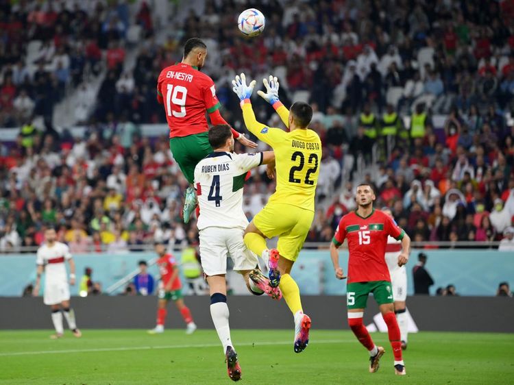Lompatan Gila En-Nesyri Buat Portugal Gigit Jari
